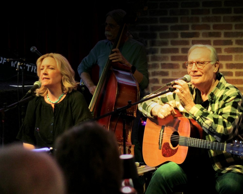 Kaija, Brian, and Al performing at the Trio Jazz Club